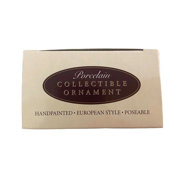 Porcelain Doll Ornaments - Set of 2 - Adorable Dolls with Dreese & Hats - Picture 6 of 14